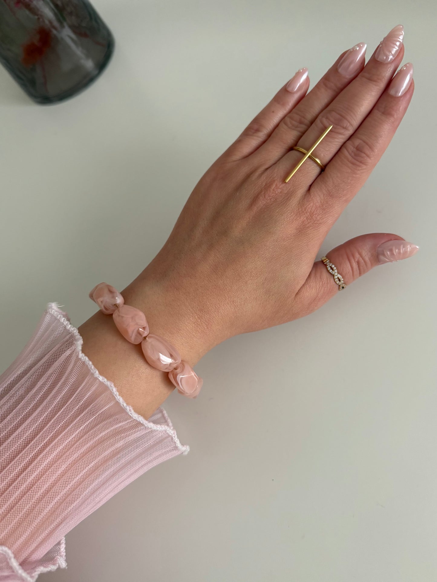 Bracelet Naya rose clair