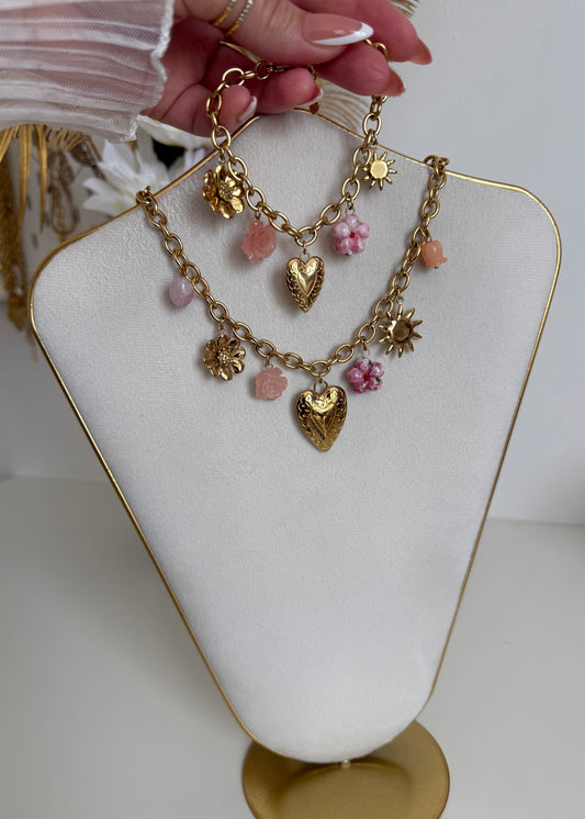Parure Iris - collier et bracelet