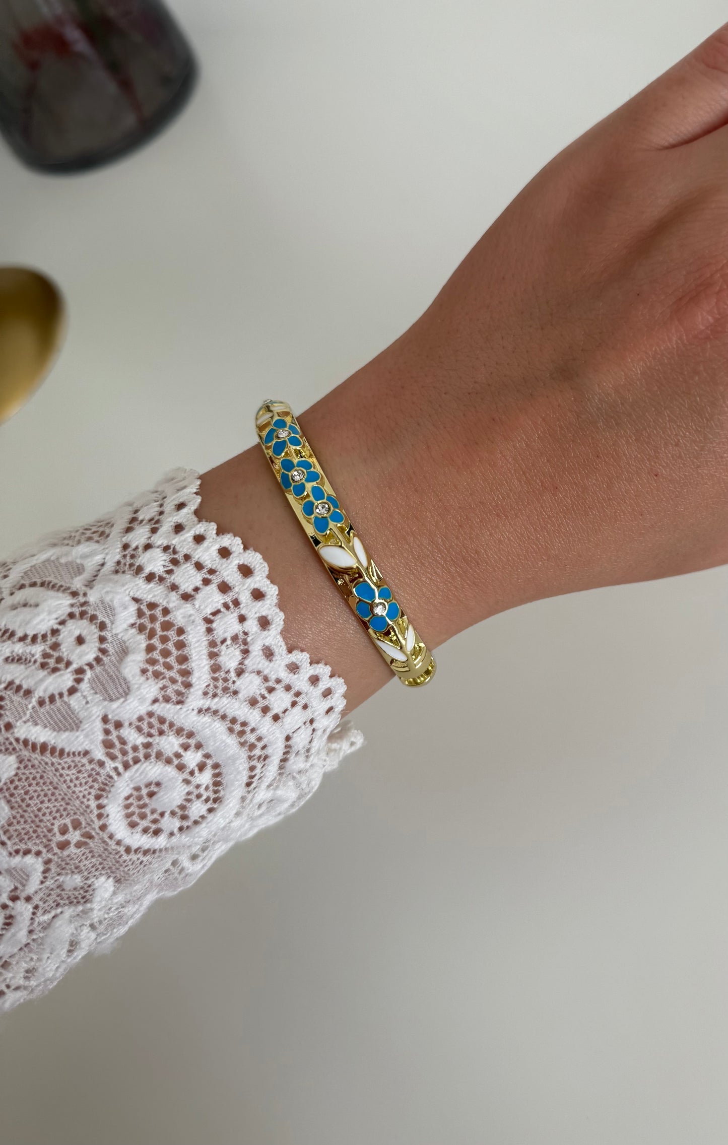 Jonc Summer bleu et blanc