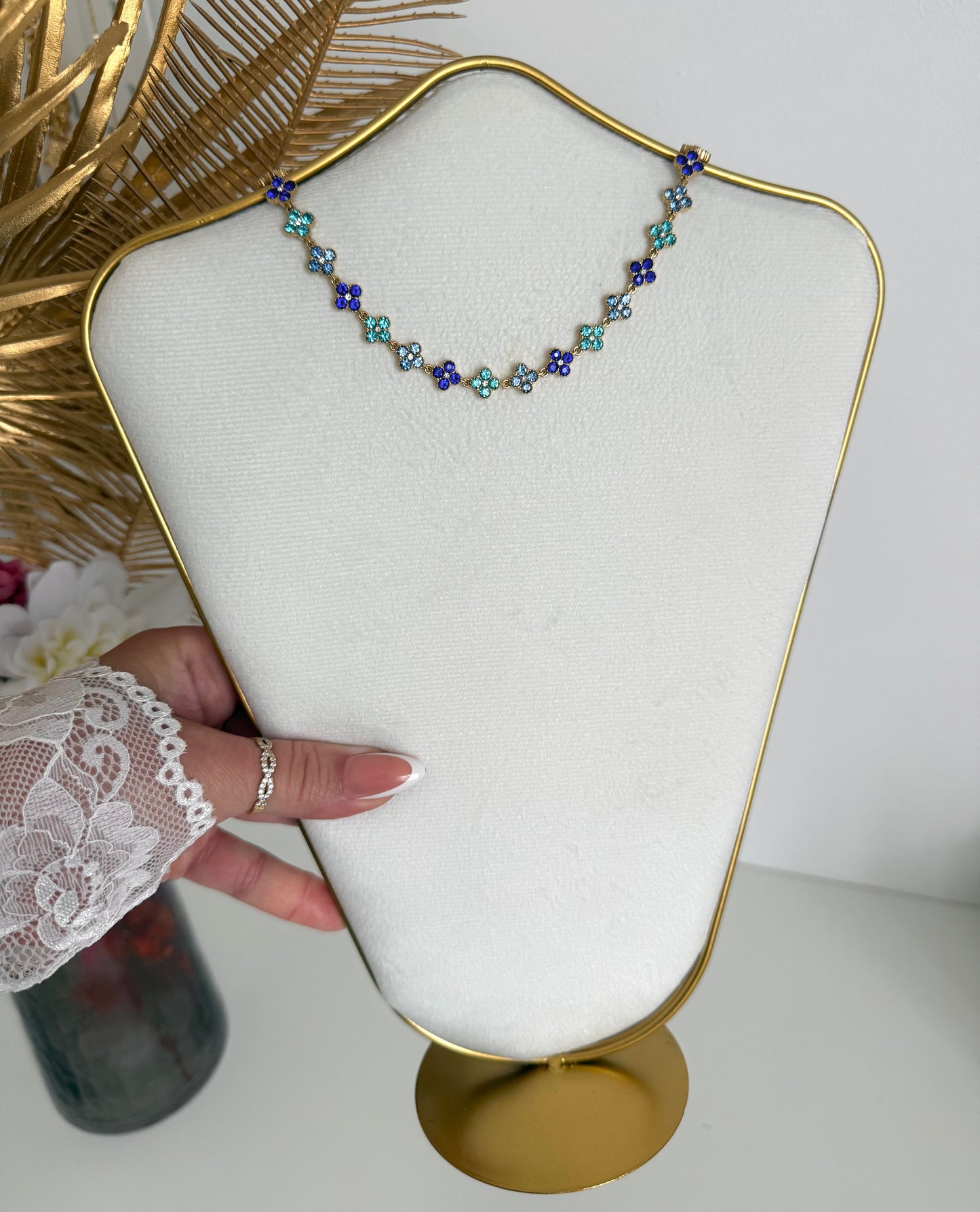 Collier Sisi bleu marine