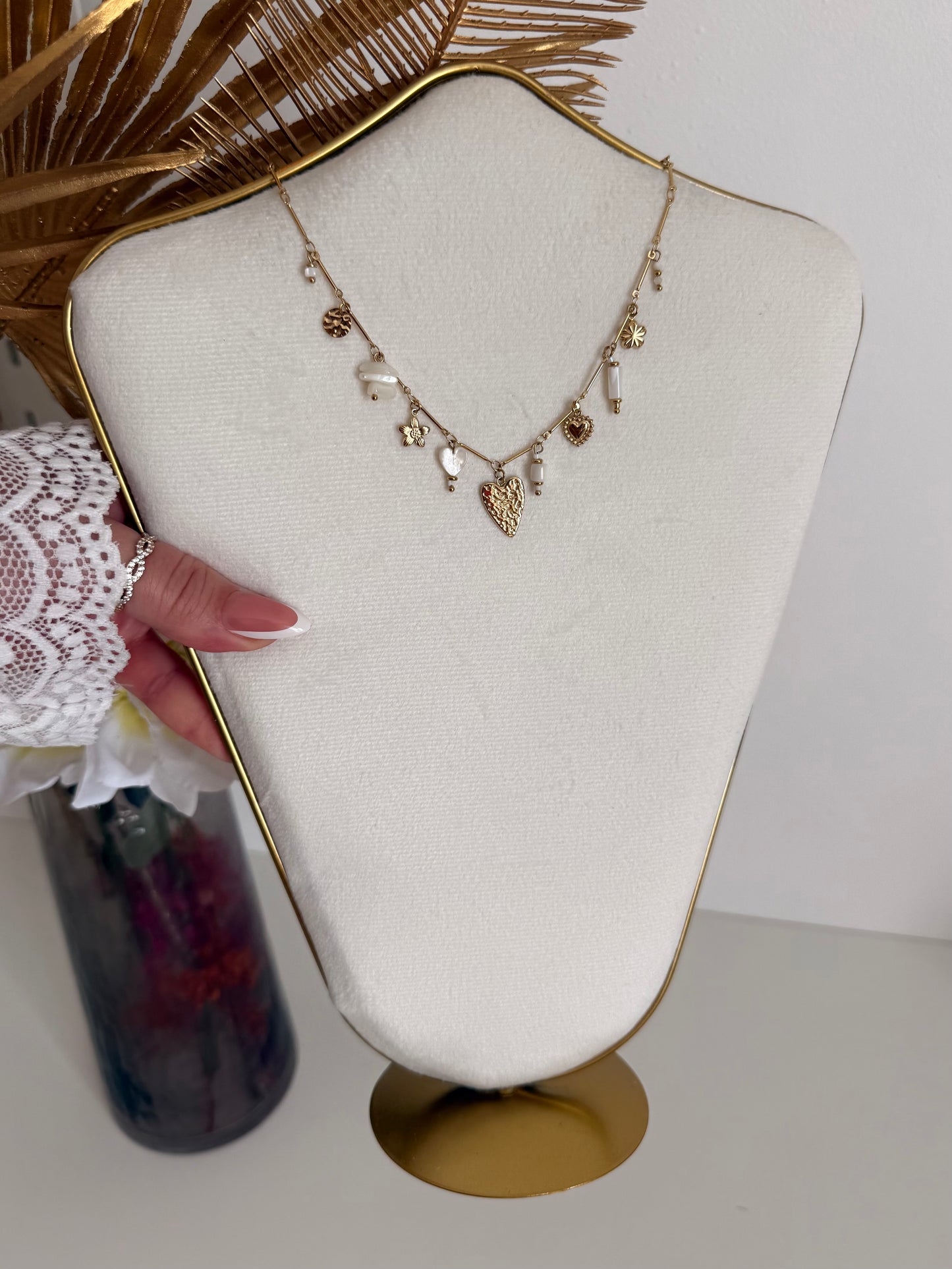 Collier Isla blanc