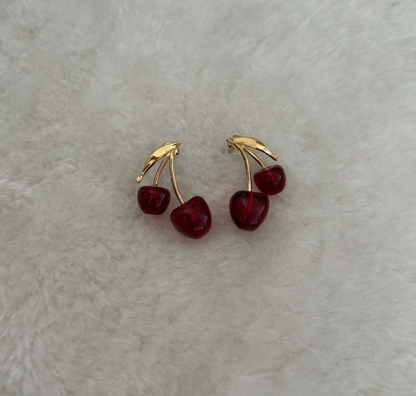 Boucles d'oreilles Alita Rouge