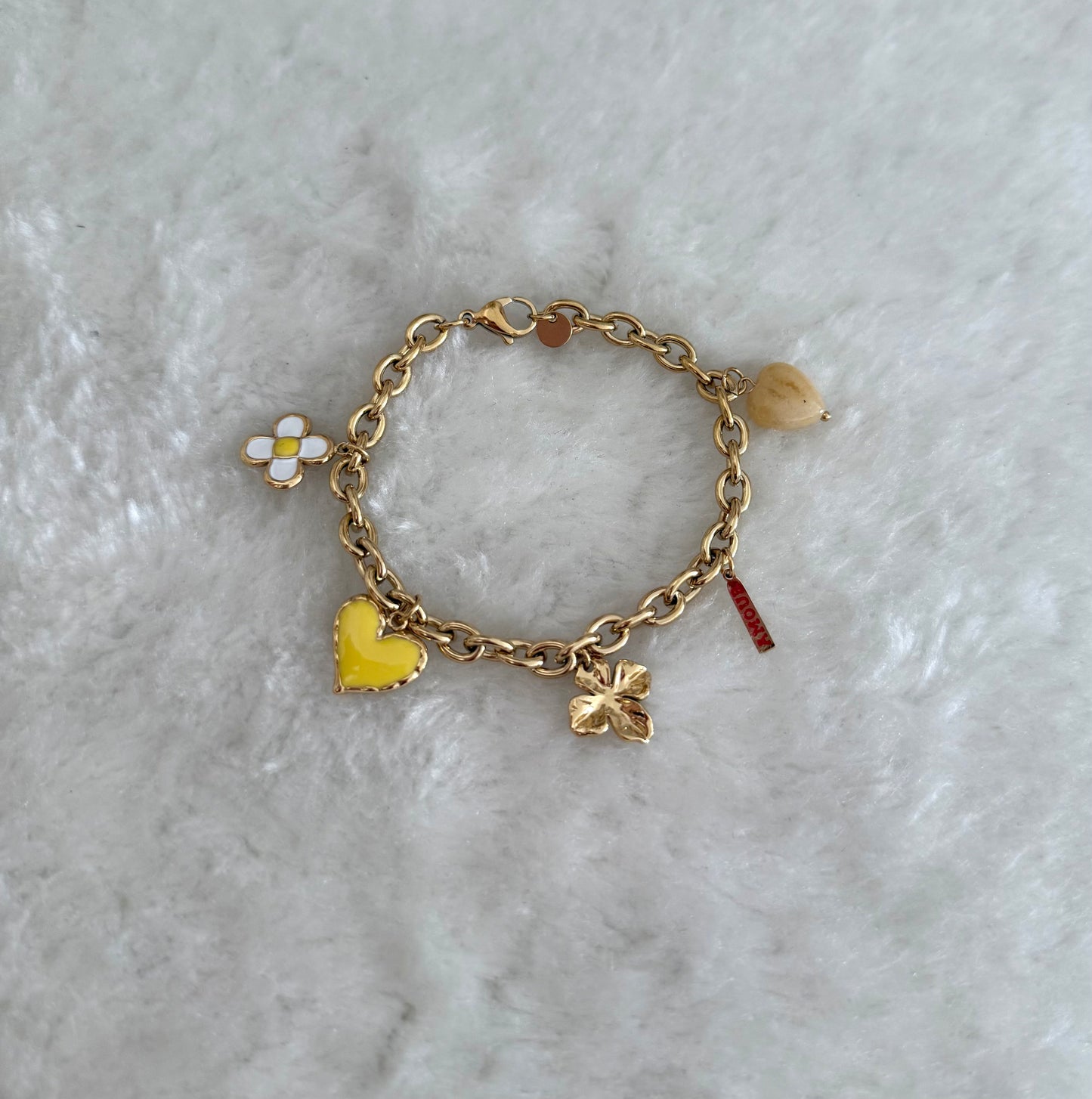 Bracelet Amour jaune