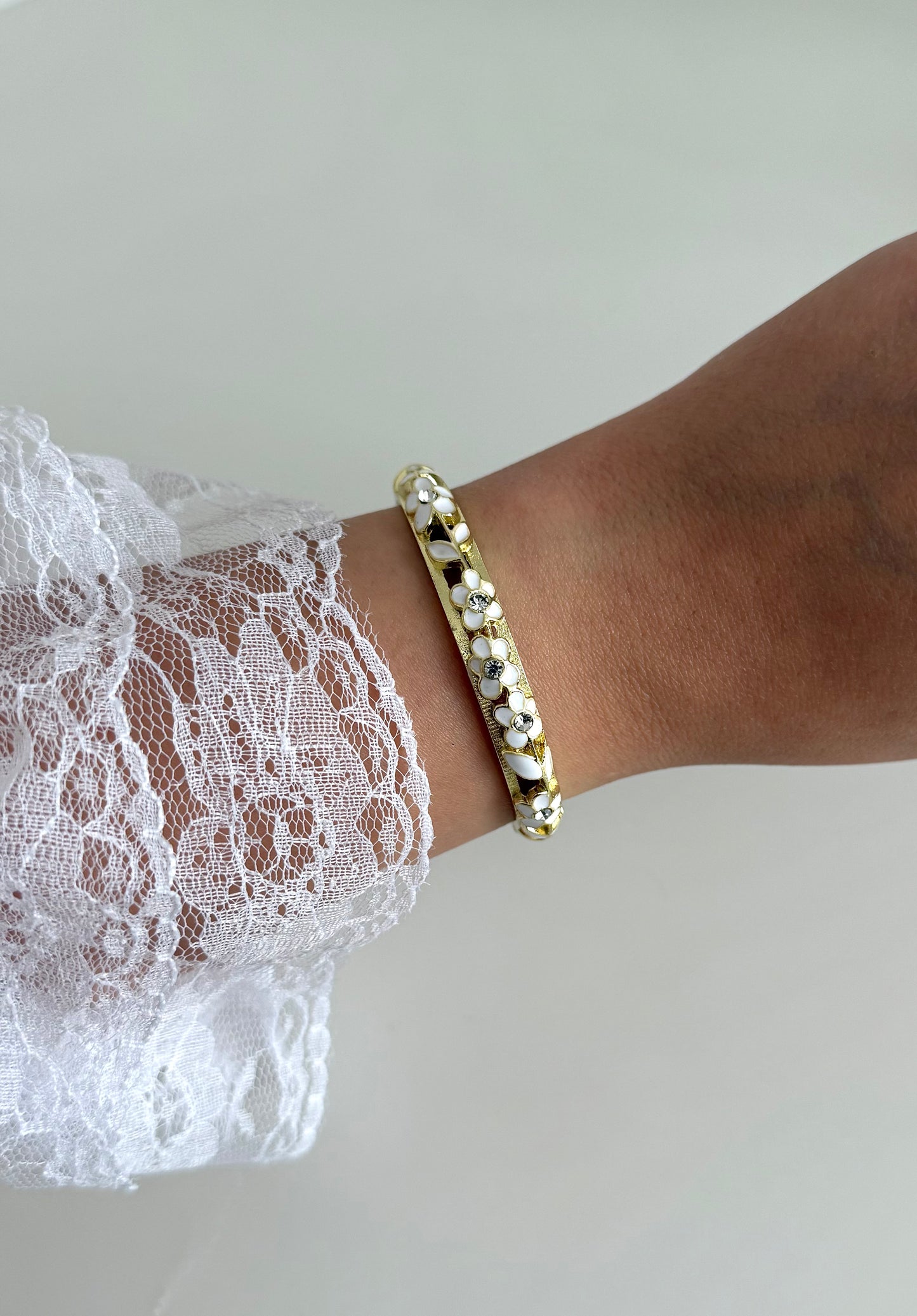 Jonc Summer blanc gold