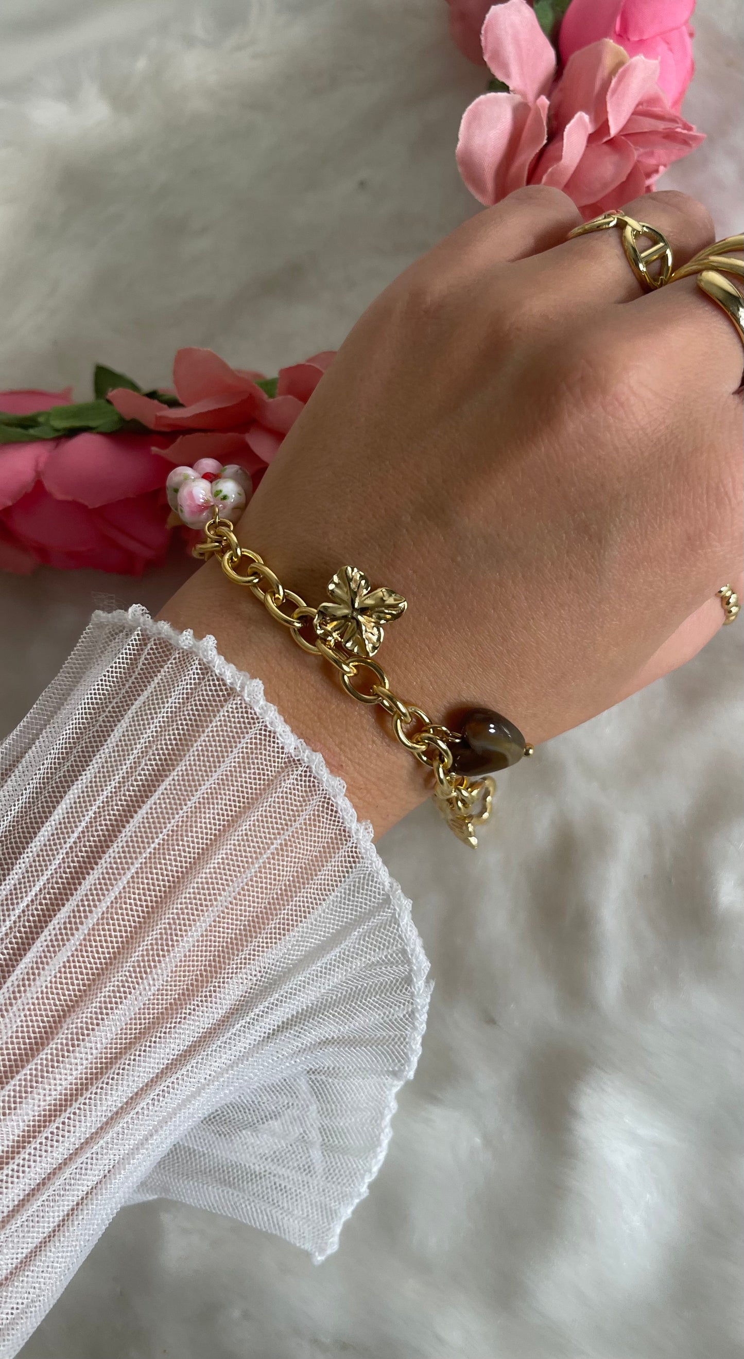 Bracelet Bloom marron