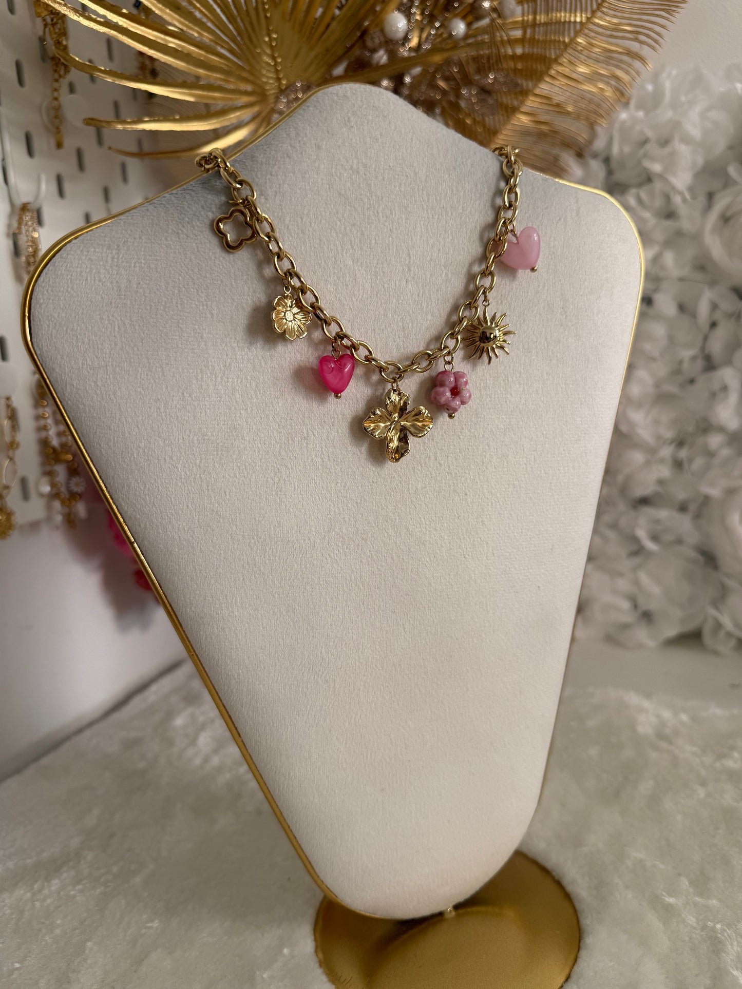 Collier Bloom Fushia