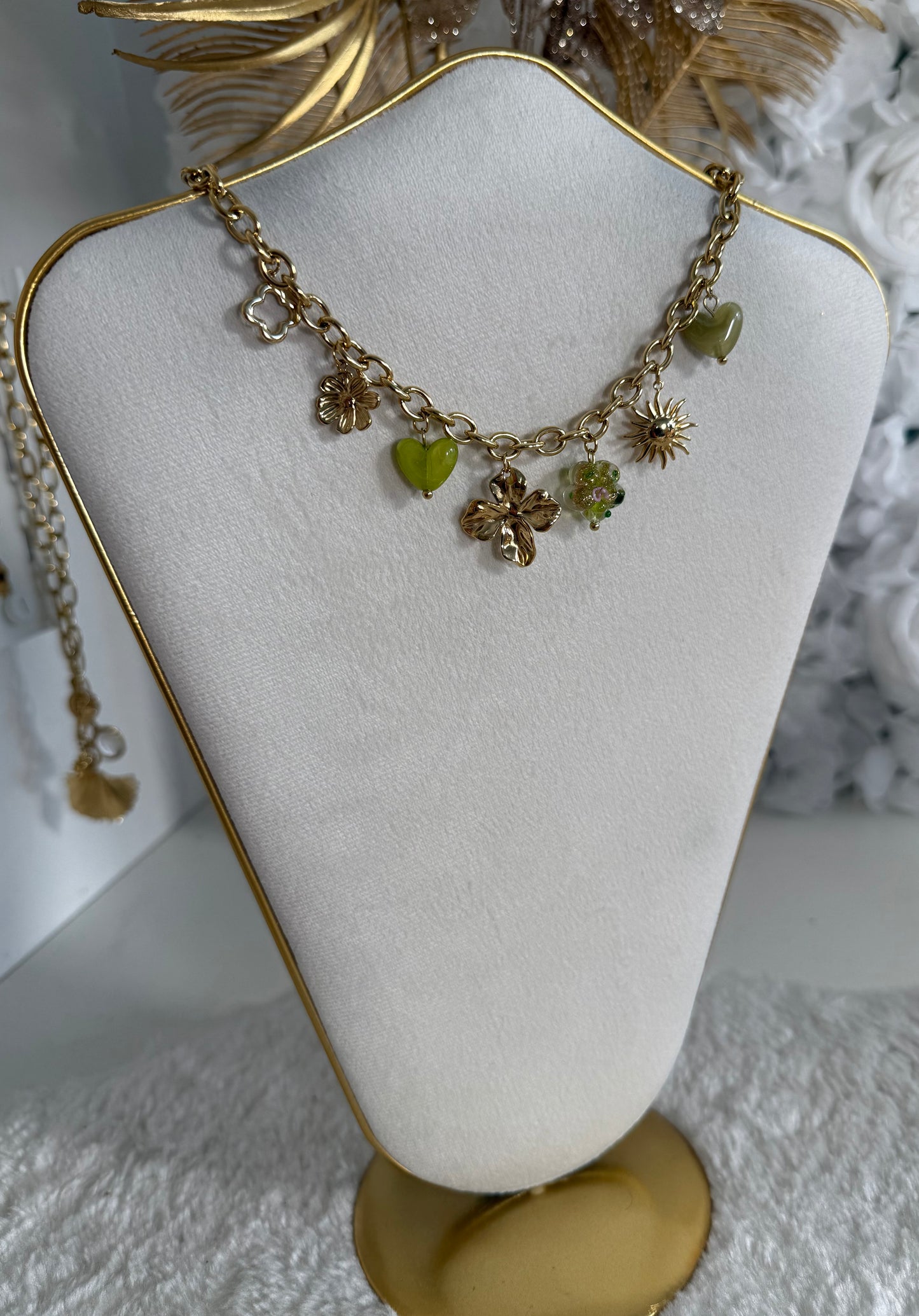 Collier Bloom vert