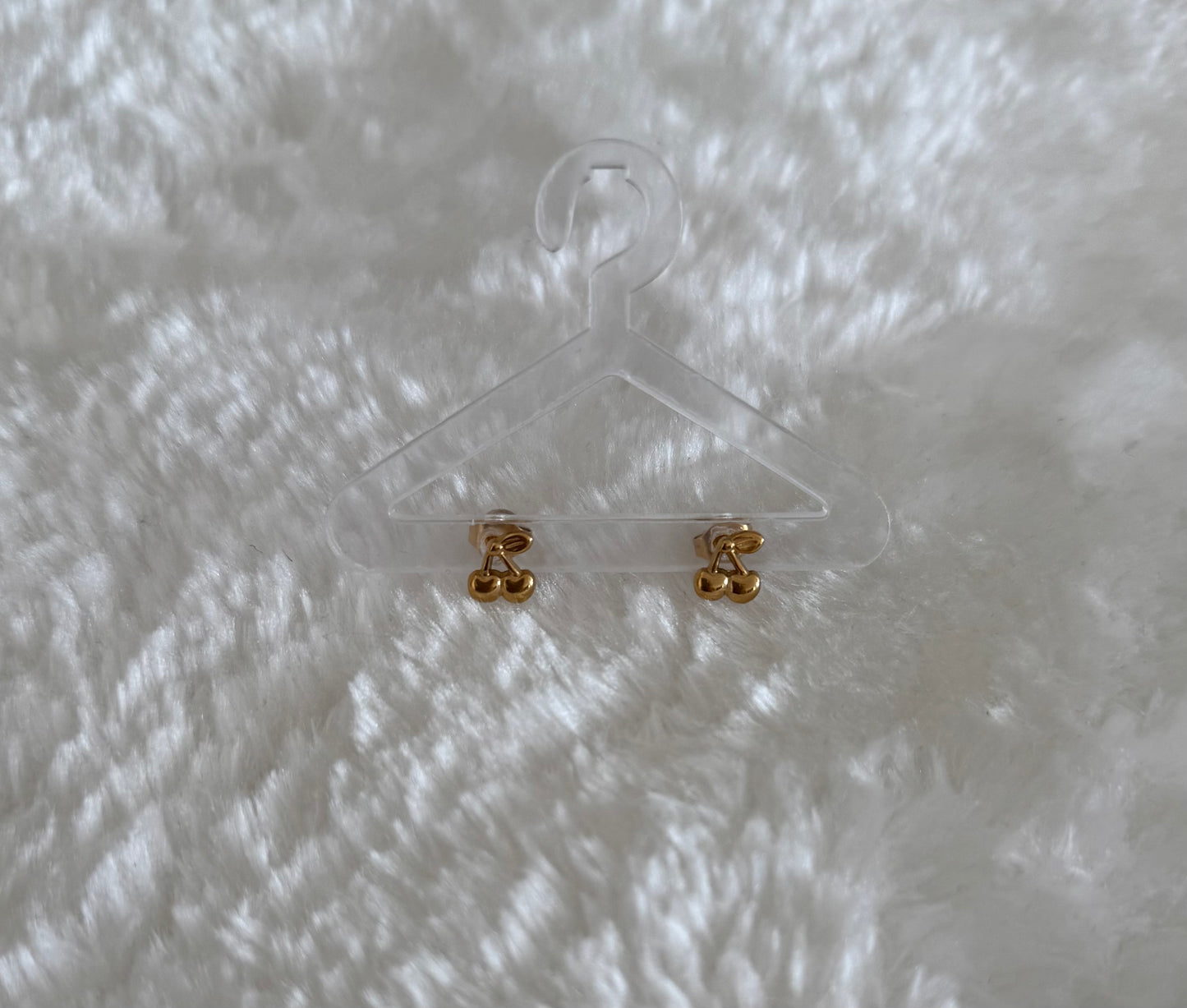 Boucles d'oreilles - puces d'oreilles Cerise