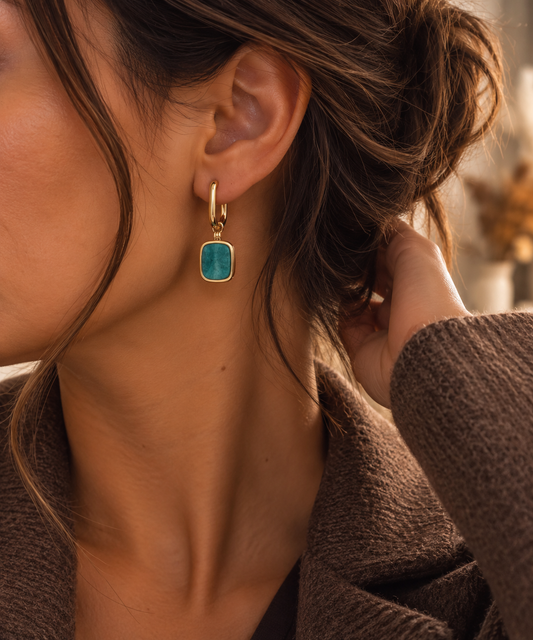 Boucles d'oreilles Nour Amazonite