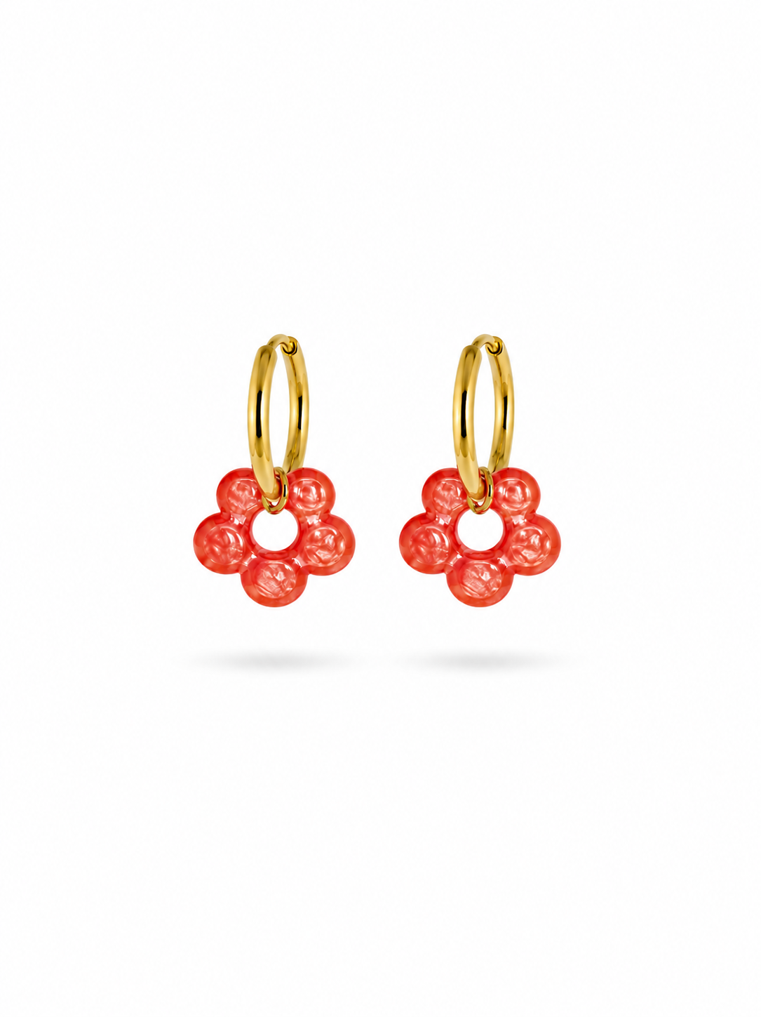 Boucles d'oreilles Clem orange