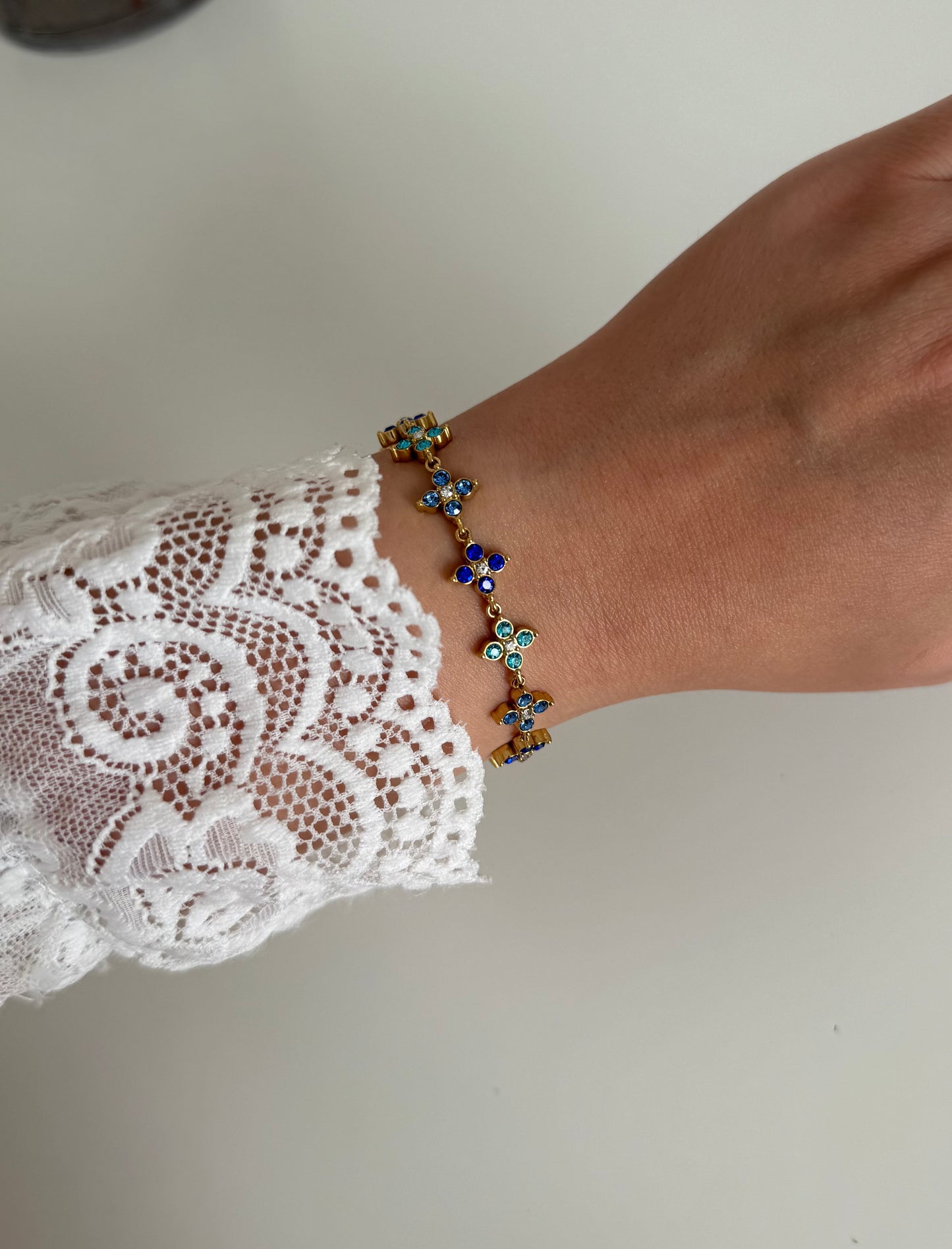 Bracelet Monaco bleu