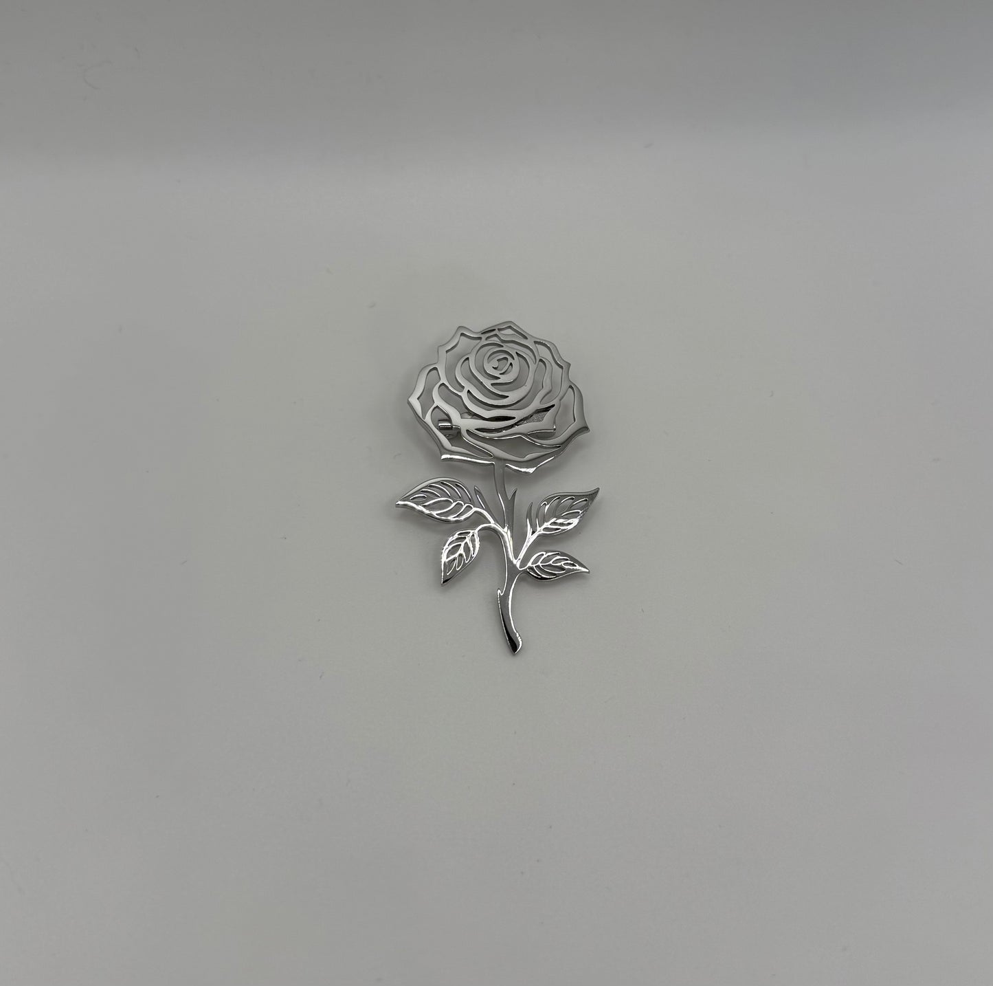Broche Rose argent
