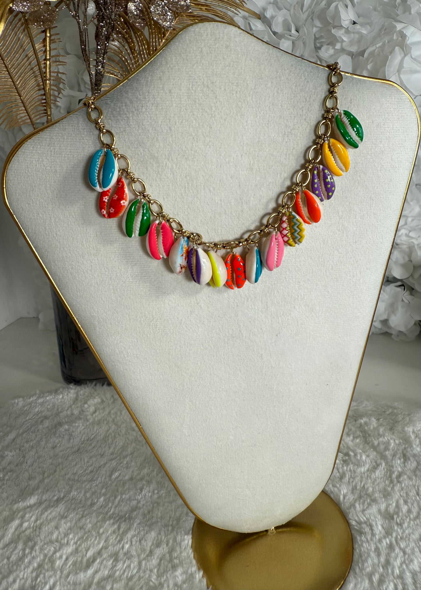Collier Cauris multi
