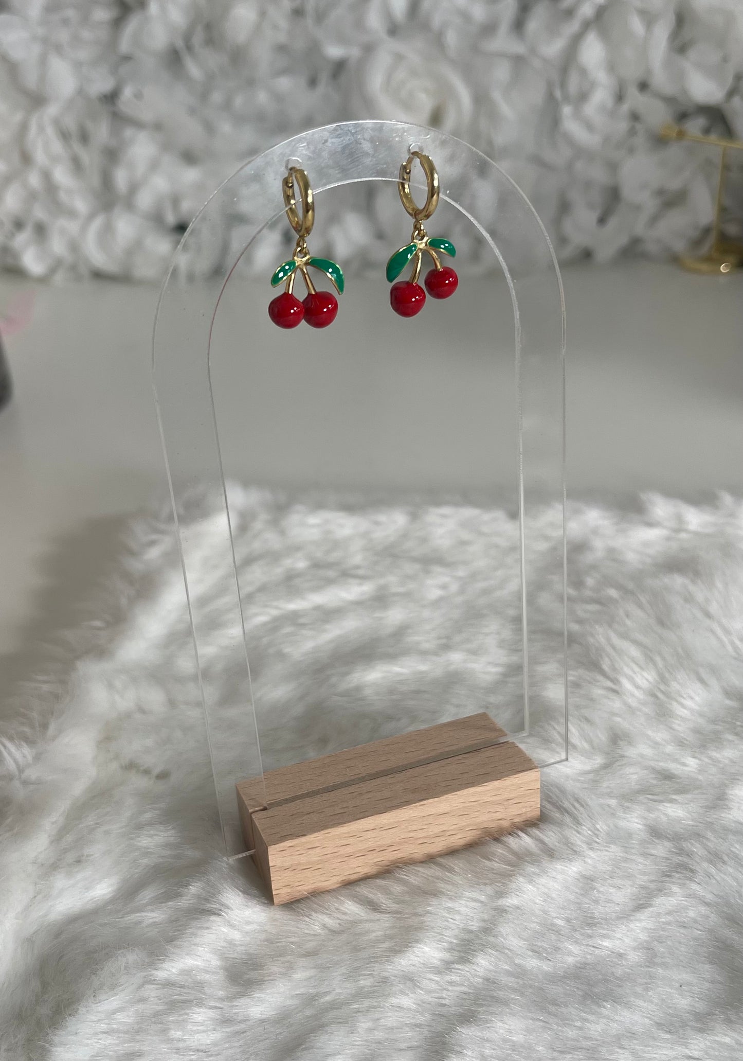 Boucles d'oreilles Cerise