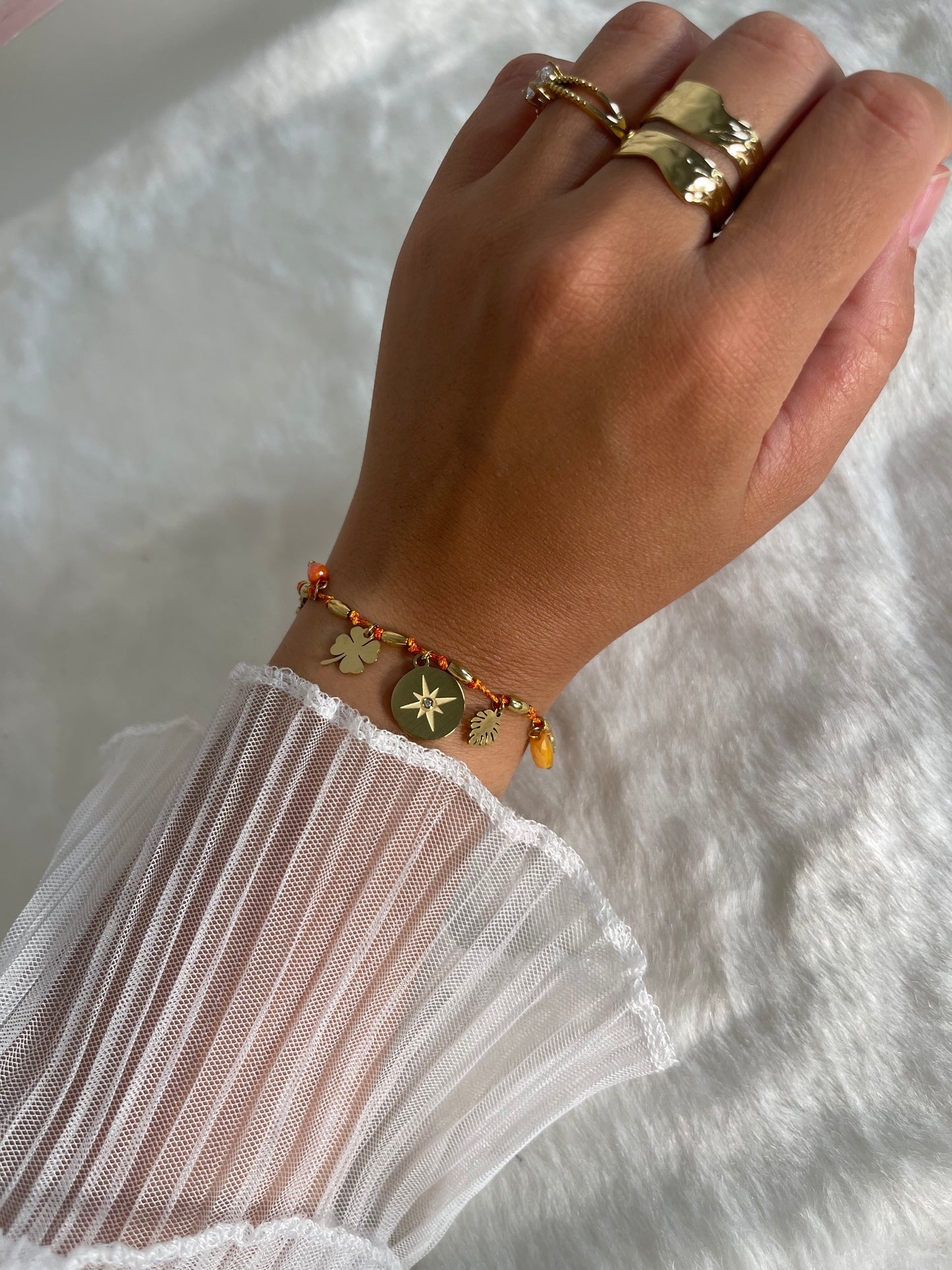 Bracelet Chypre orange