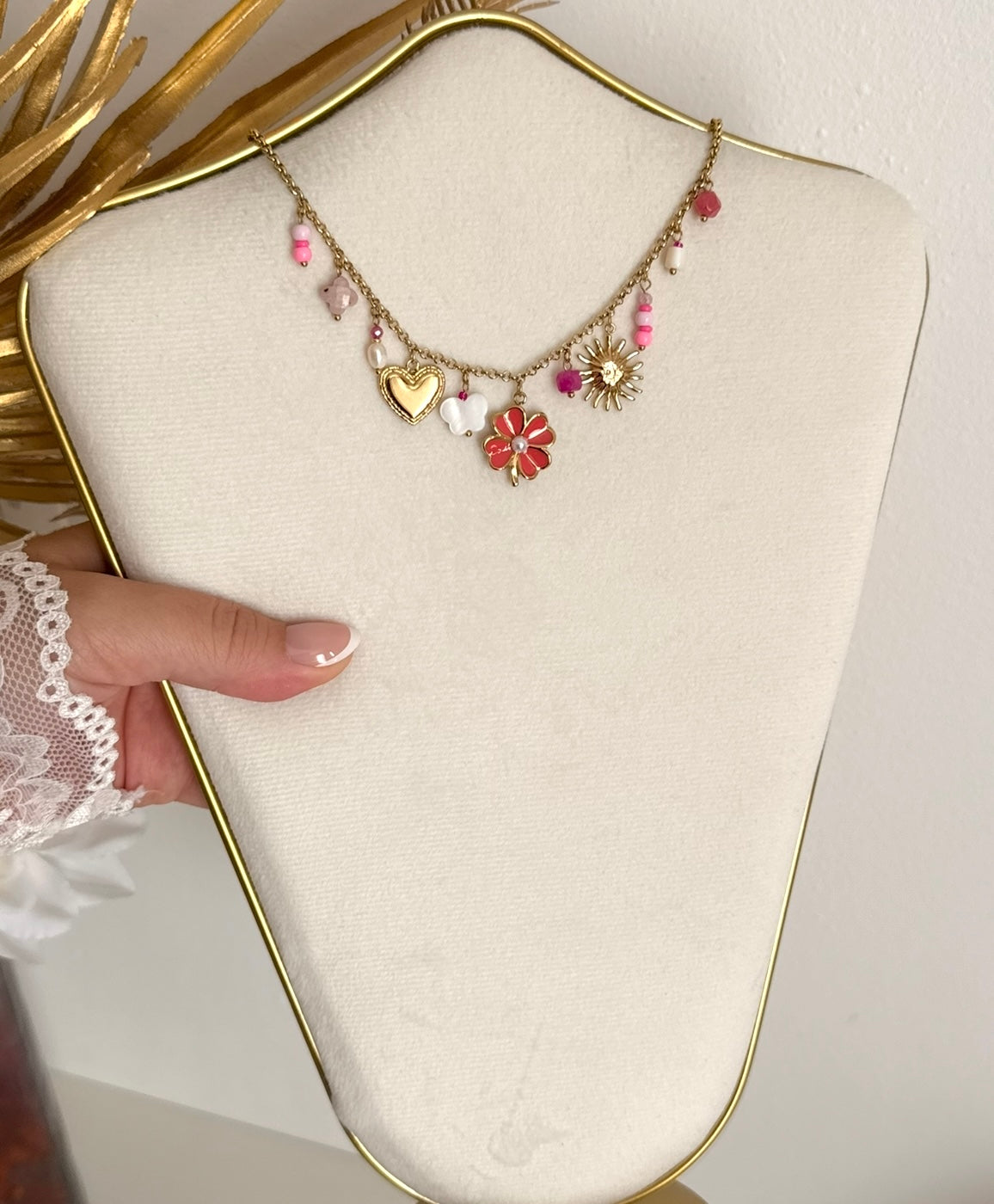 Collier Kamala rose