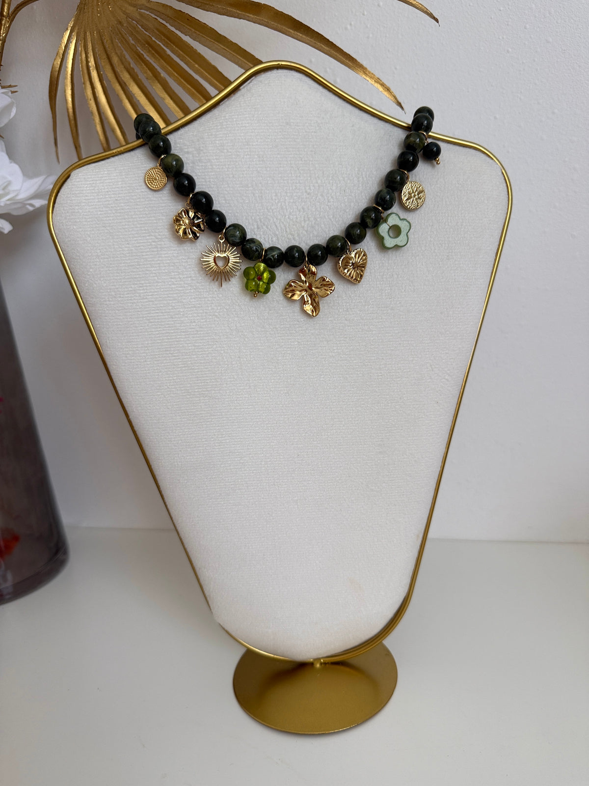 Collier Maya vert