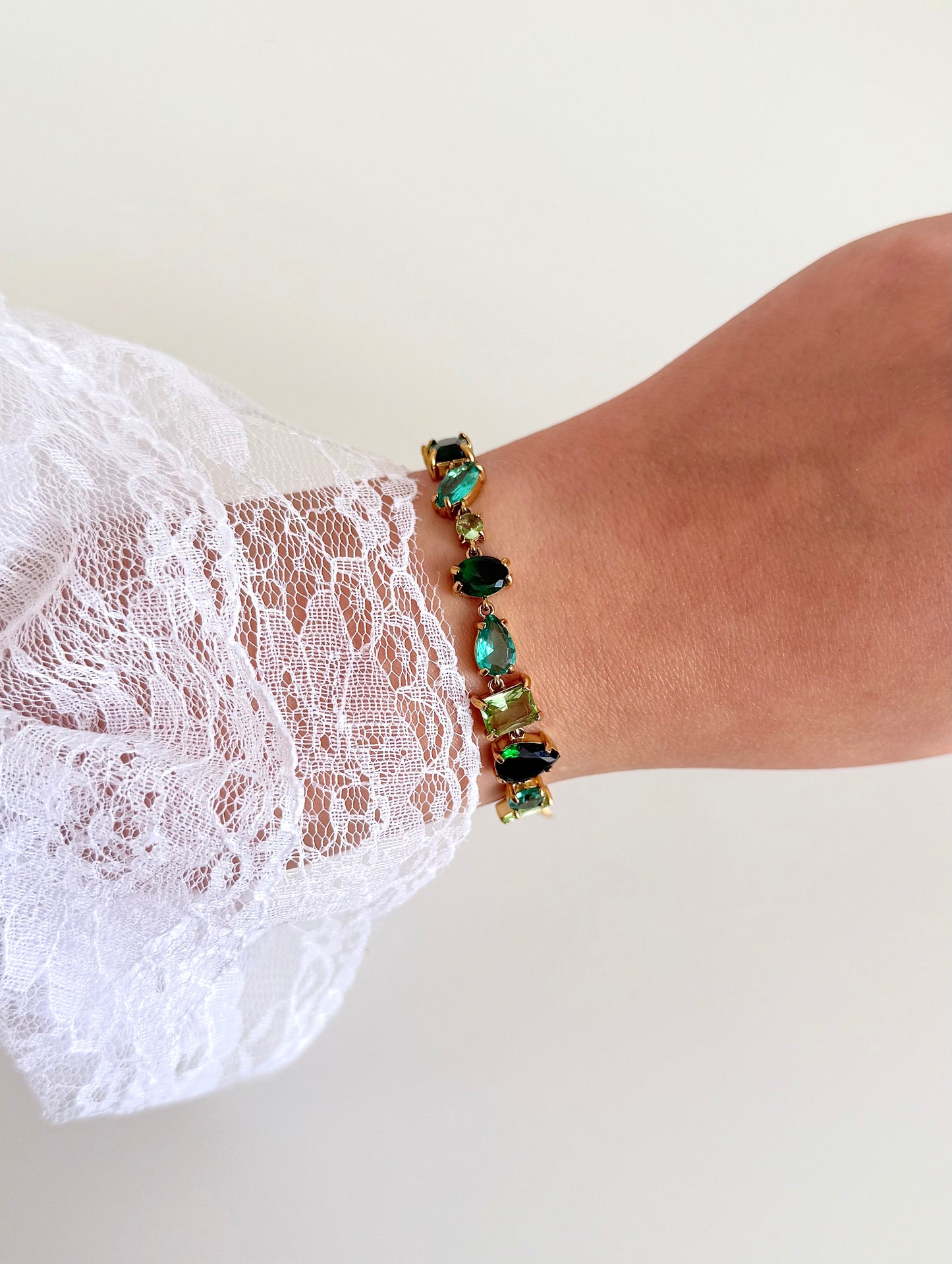 Bracelet Cristal vert