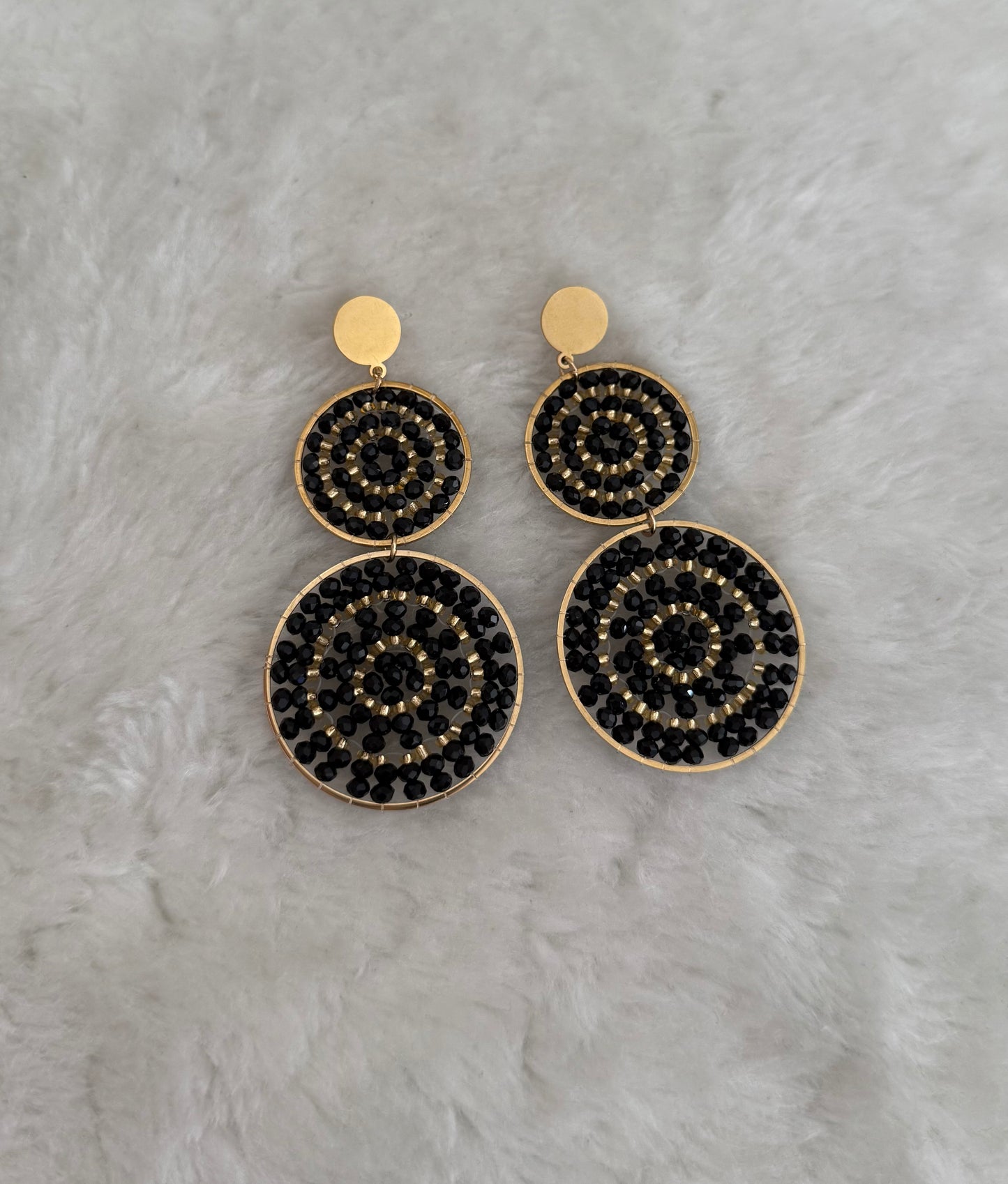 Boucles d'oreilles Isla noir