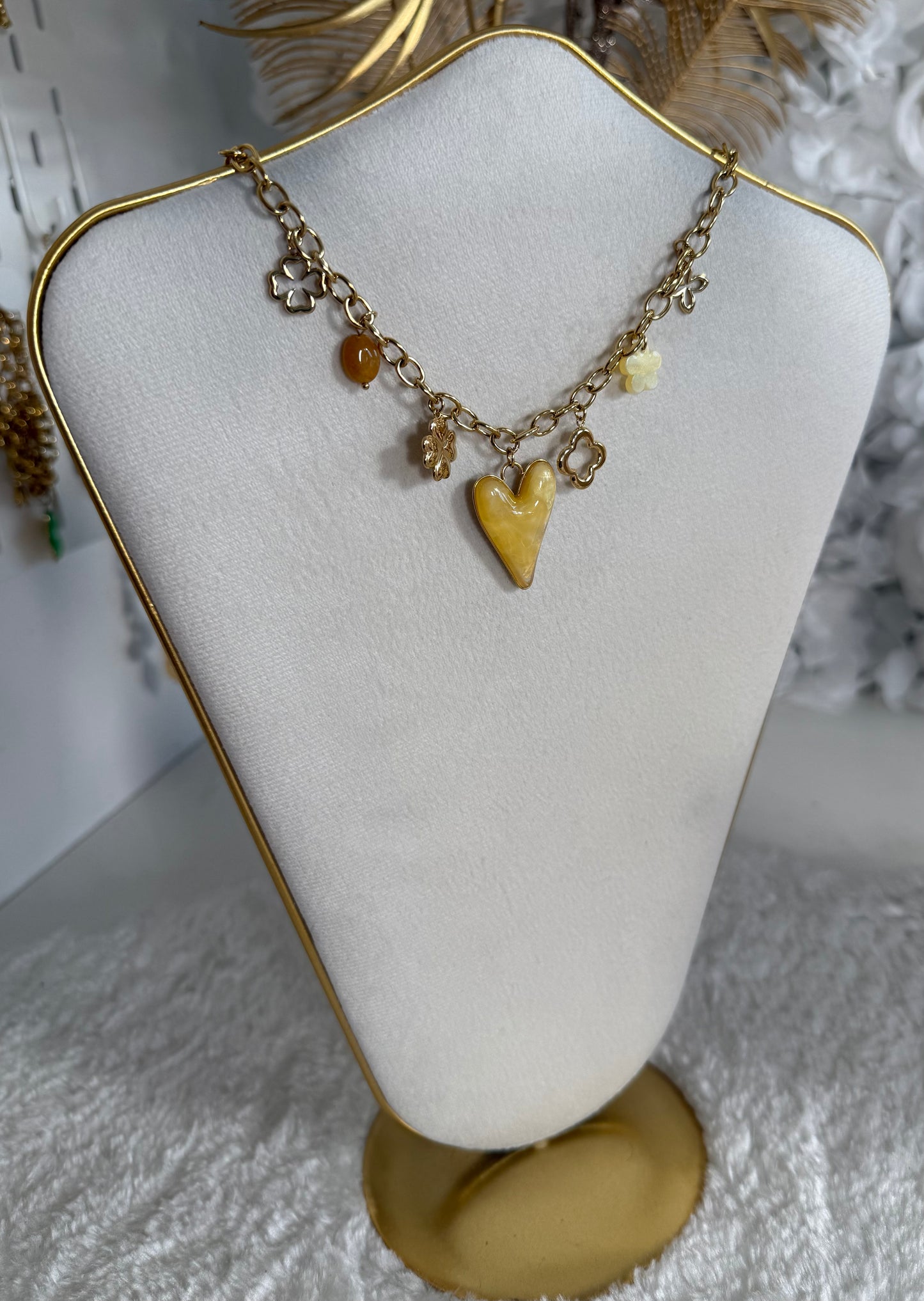 Collier Lovina jaune