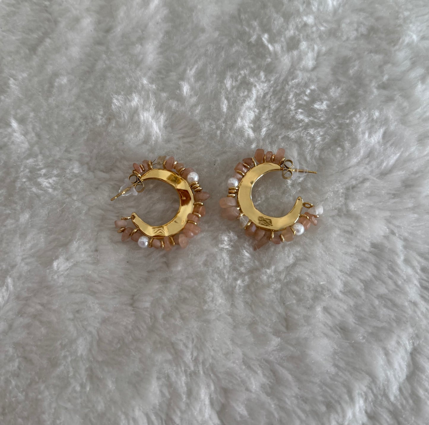 Boucles d'oreilles Nata nude