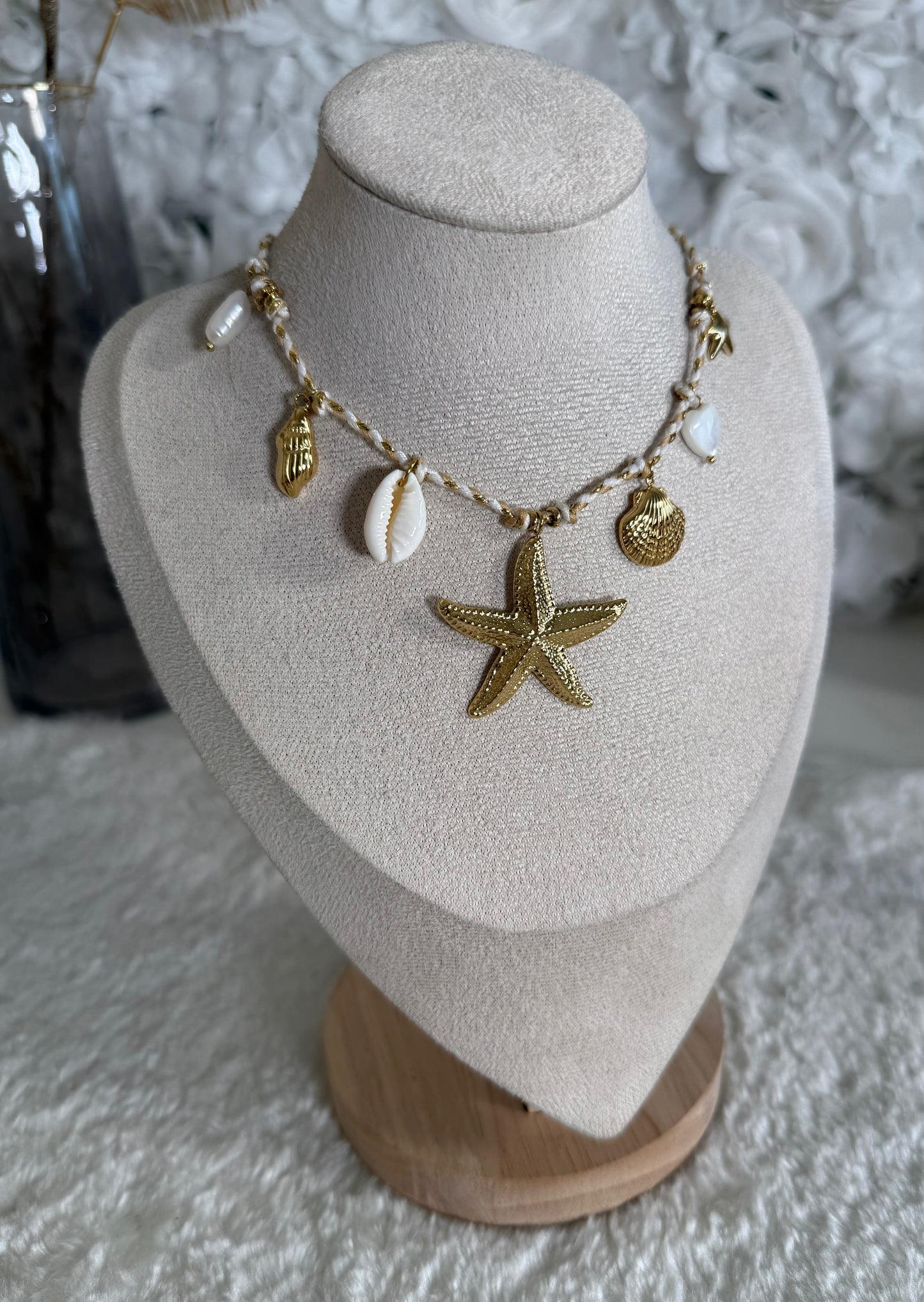 Collier Nouméa beige