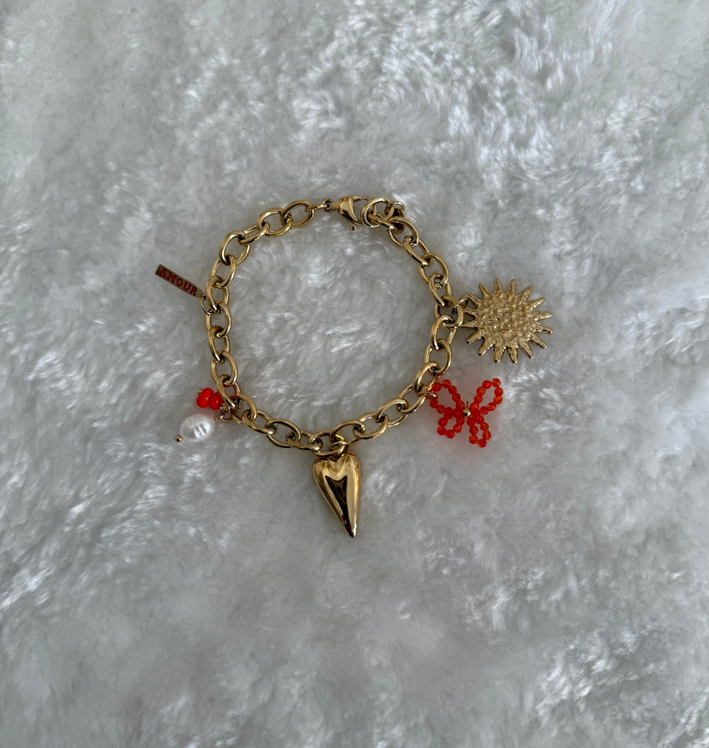 Bracelet Perline orange