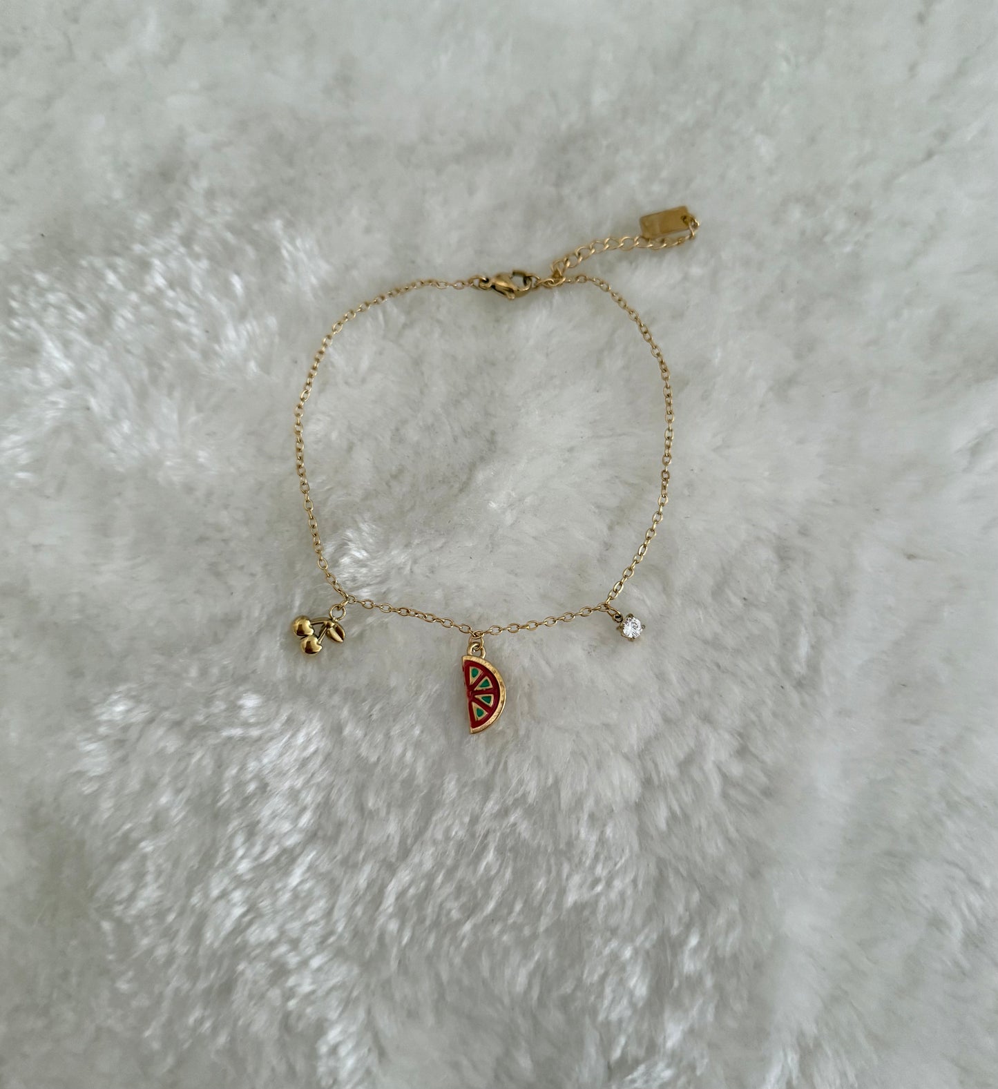 Bracelet de cheveille Pastèque