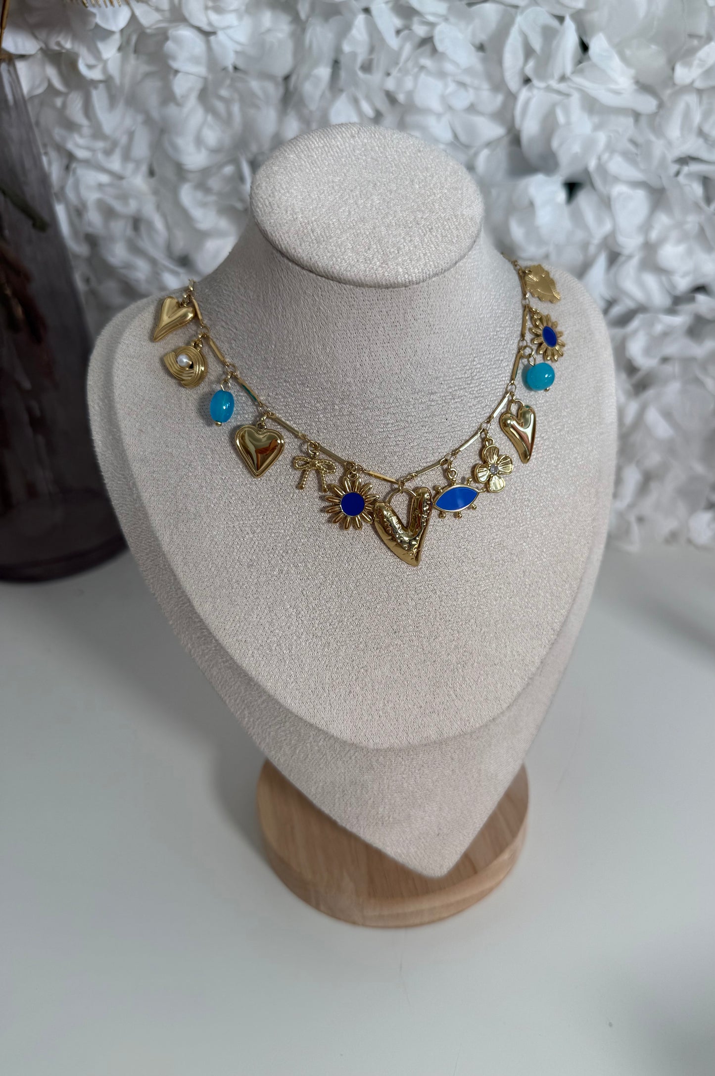 Collier Saly bleu