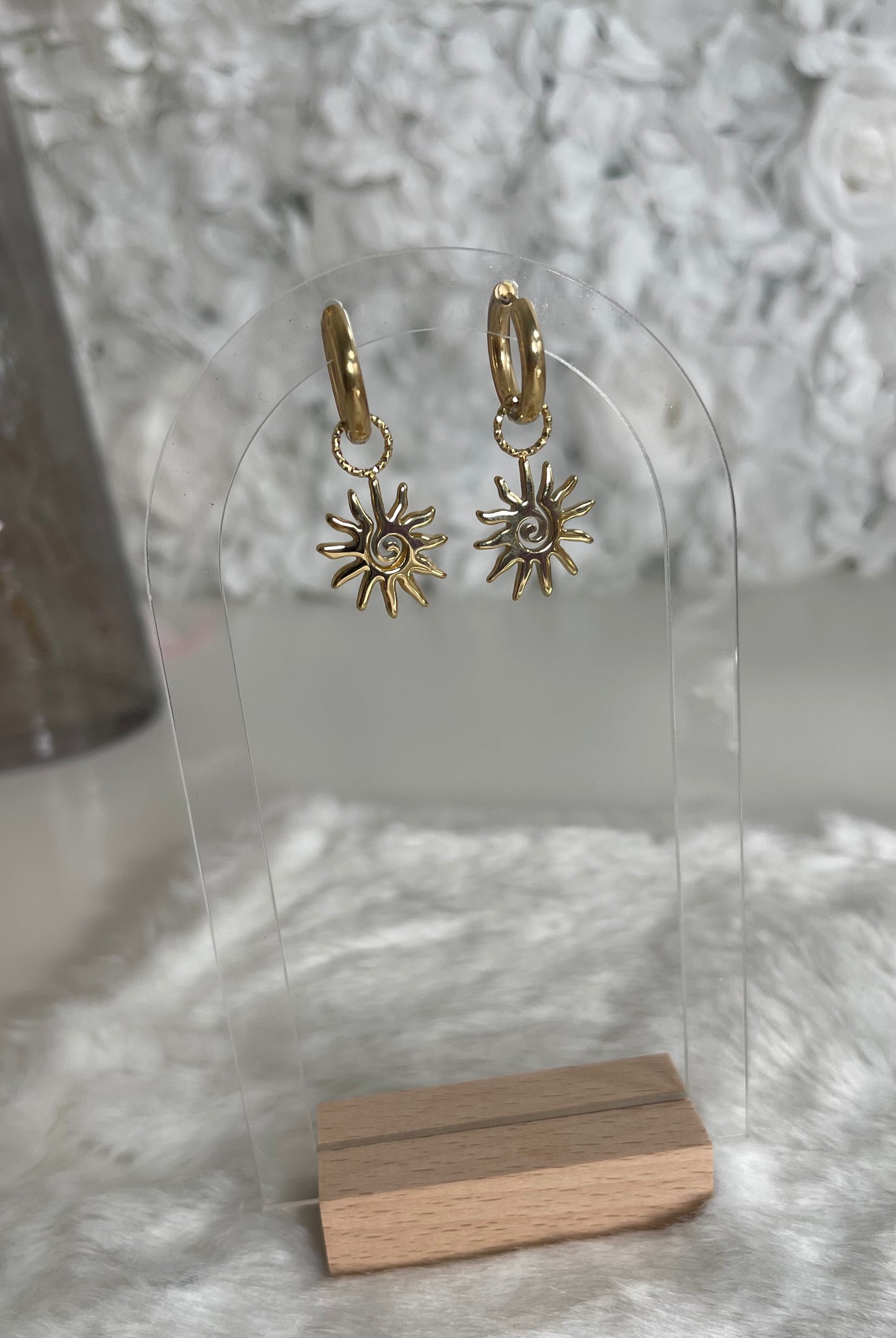 Boucles d'oreilles Sun