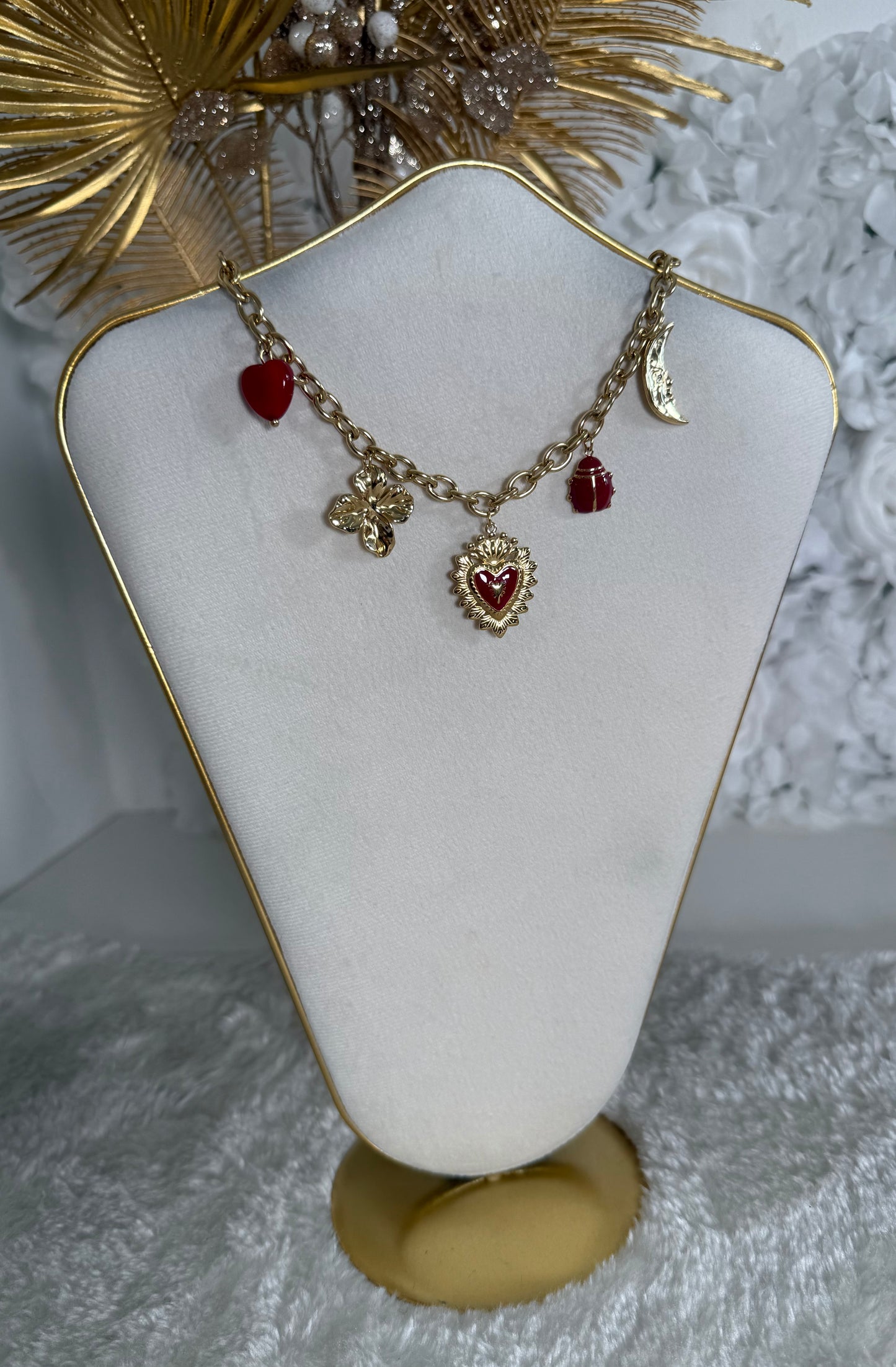 Collier Sidney rouge