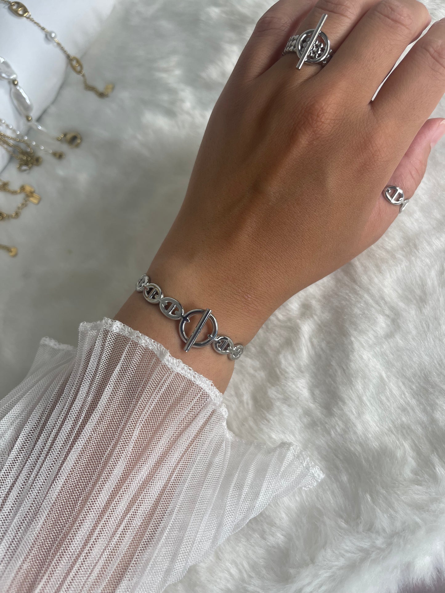 Bracelet Jonc Tiya argent