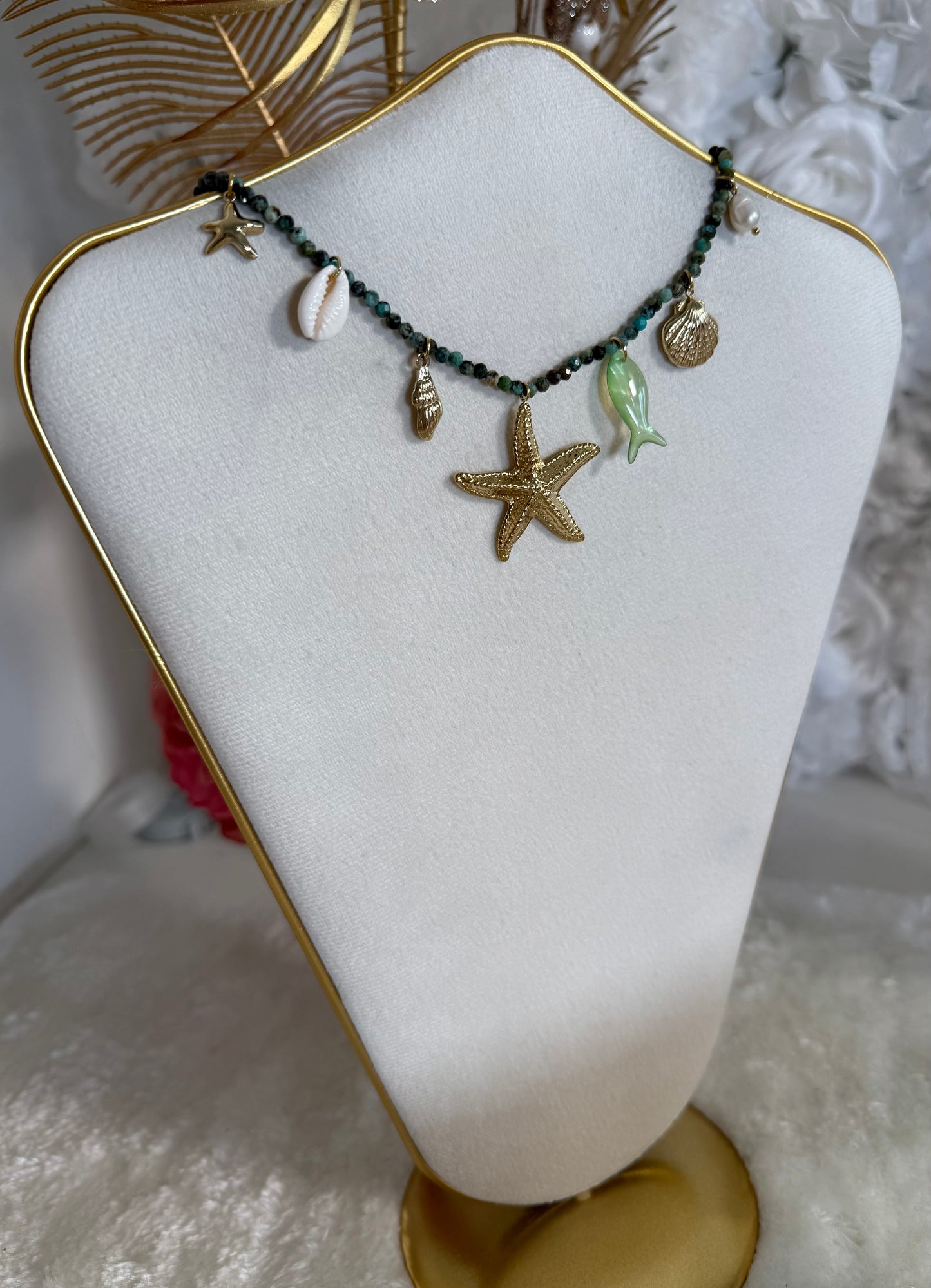 Collier Ocean en turquoise africaine