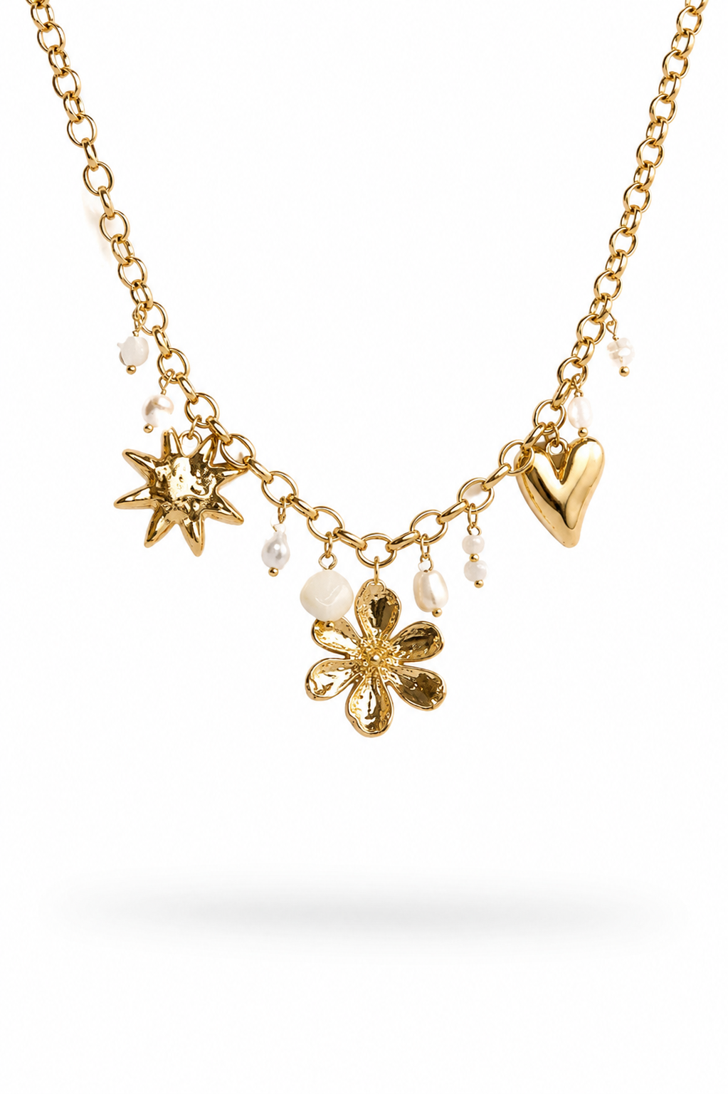 Collier Bohème blanc