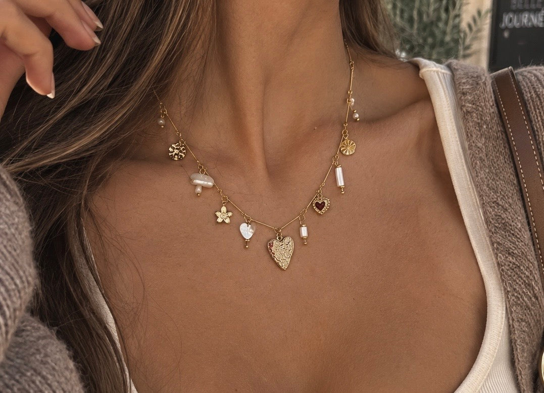 Collier Isla blanc