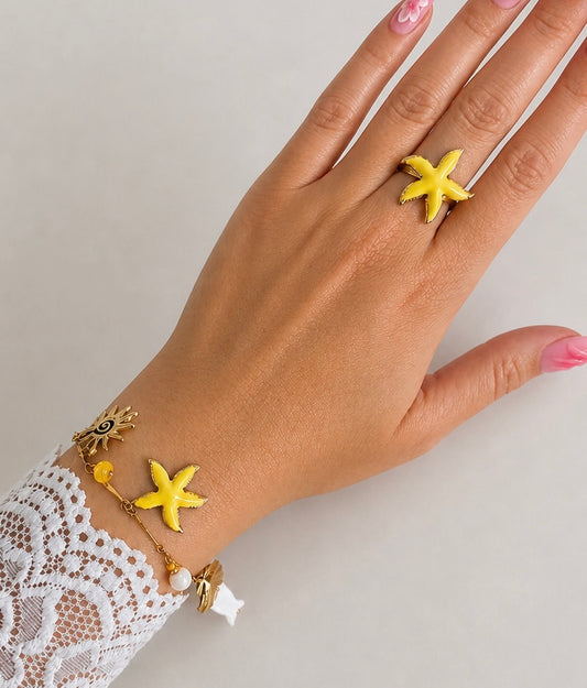 Bague Aube Jaune
