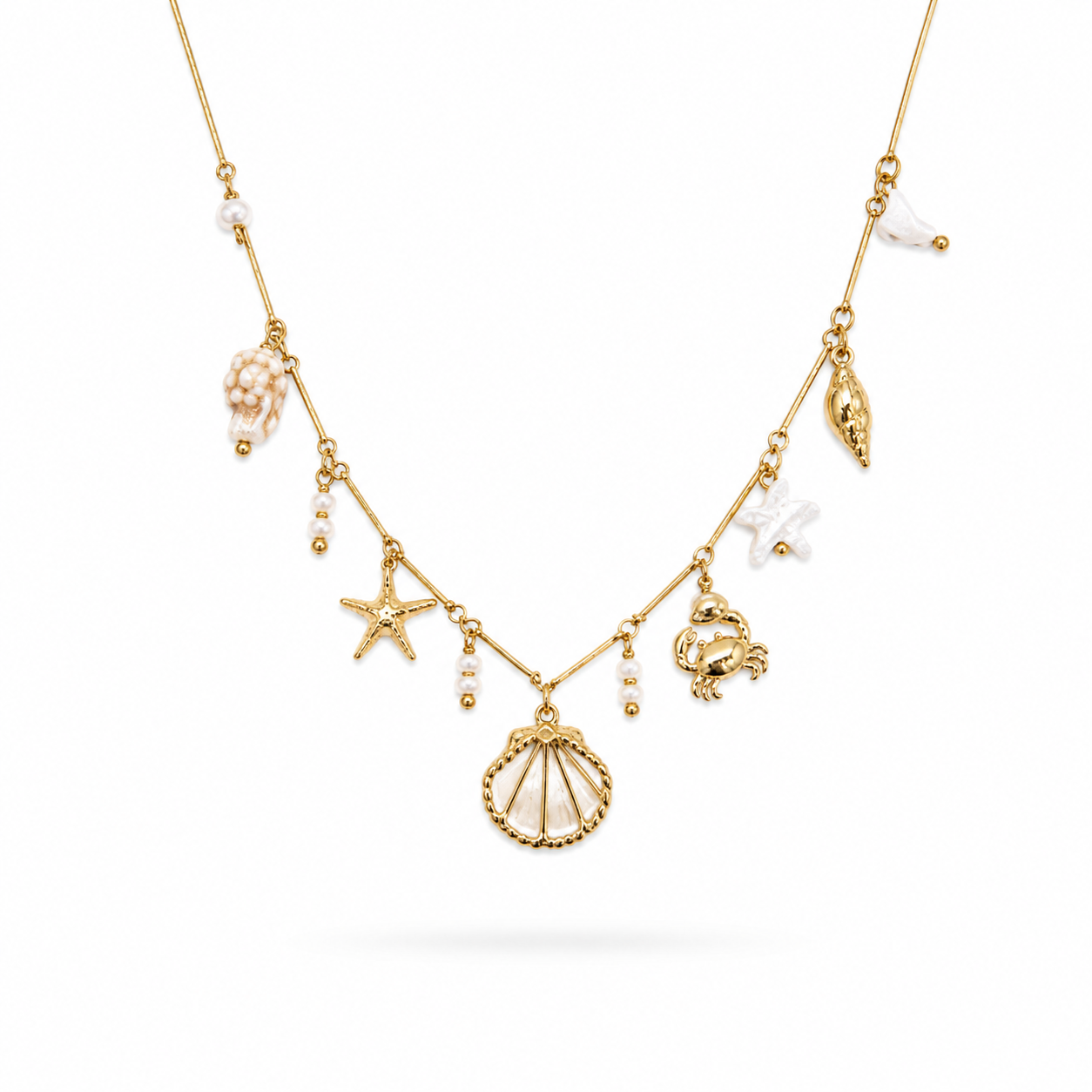 Collier Cypra blanc