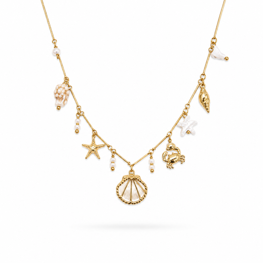 Collier Cypra blanc