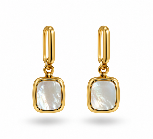 Boucles d'oreilles Nour - Nacre