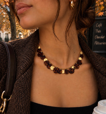 Collier Dony marron