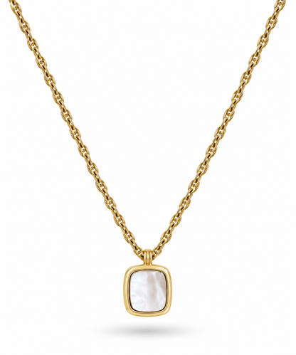 Collier long Nour - Nacre -