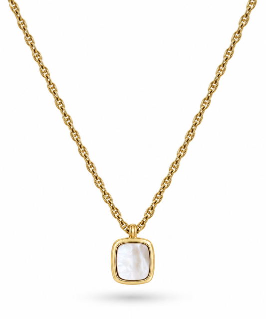 Collier long Nour - Nacre -