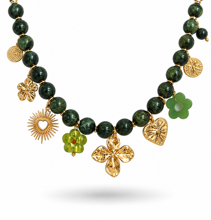 Collier Maya vert