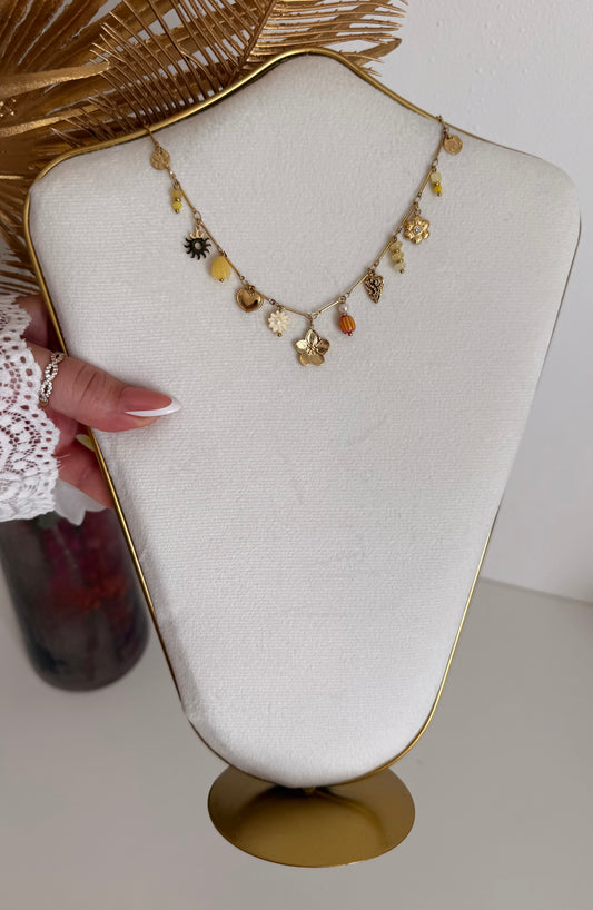 Collier Riviera jaune