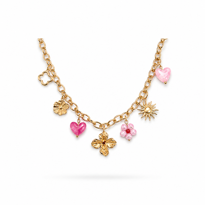 Collier Bloom Fushia