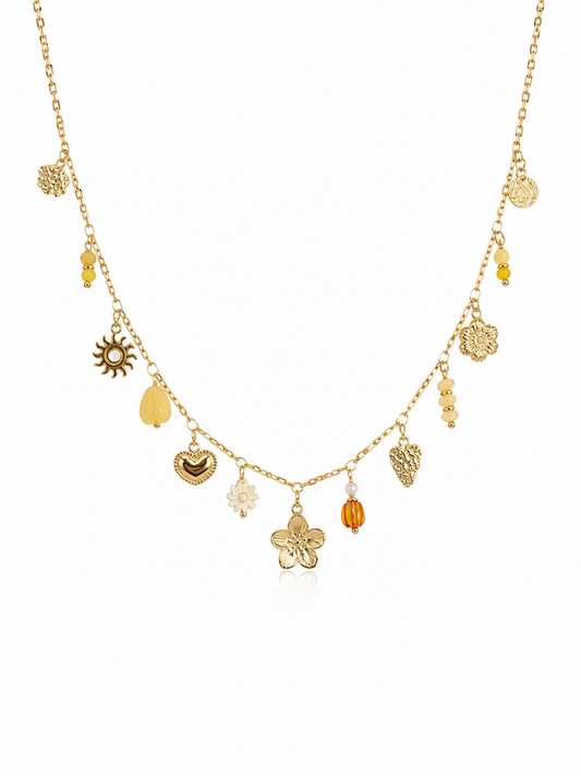 Collier Riviera jaune