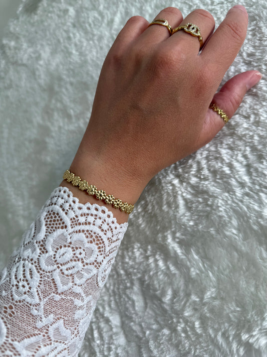 Bracelet Jonc Fleur