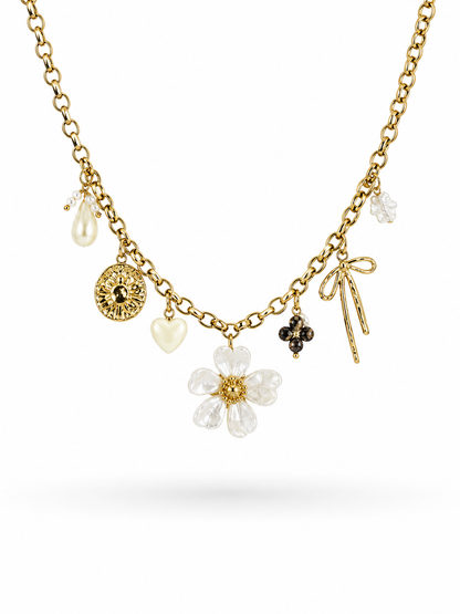 Collier Adèle blanc