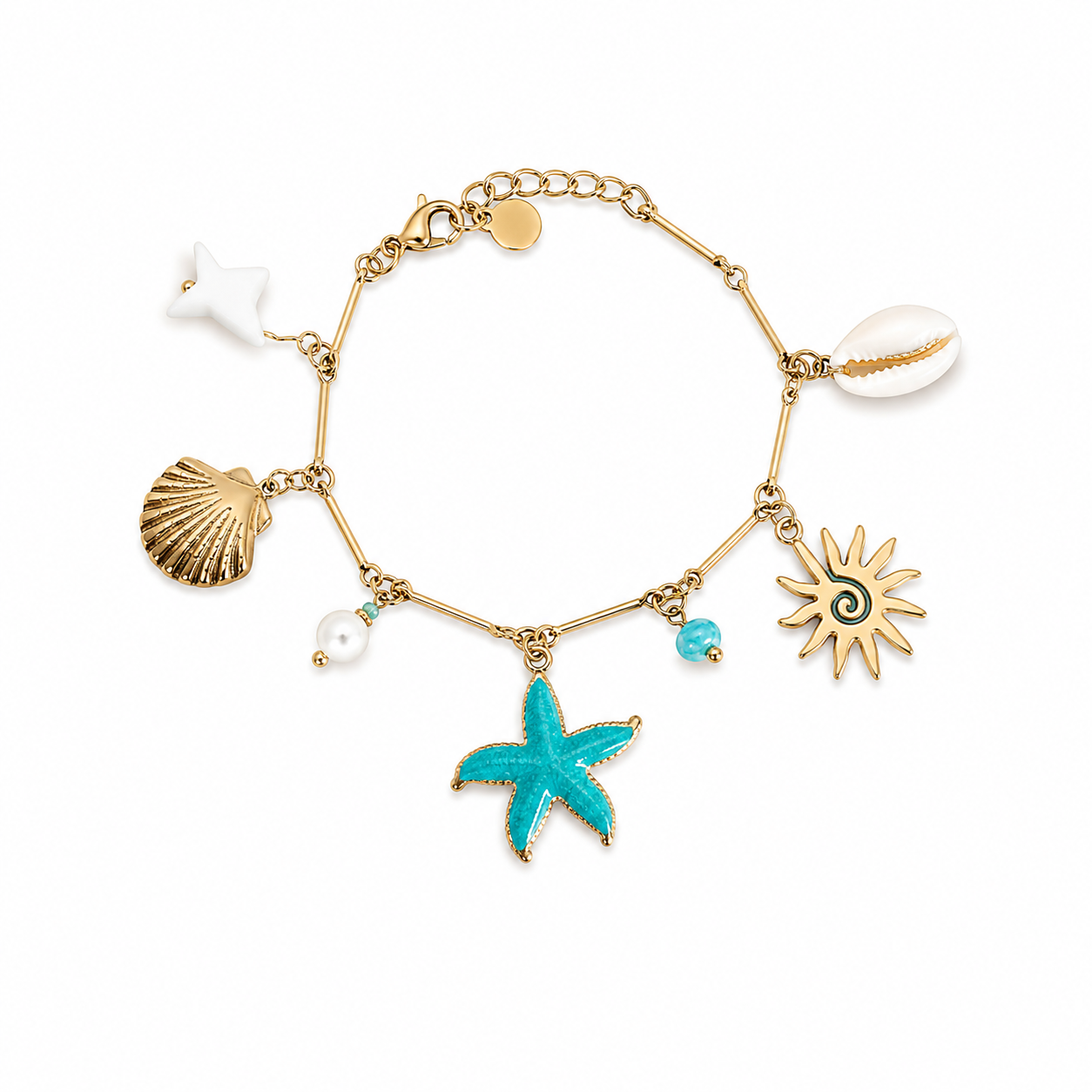 bracelet femme en acier inoxydable doré