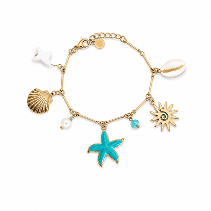 bracelet femme en acier inoxydable doré